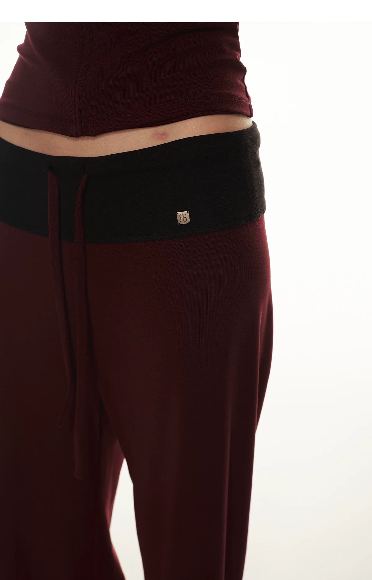 Tencel Knit Two-Piece Hoodie Vest &amp; Drawstring Pants