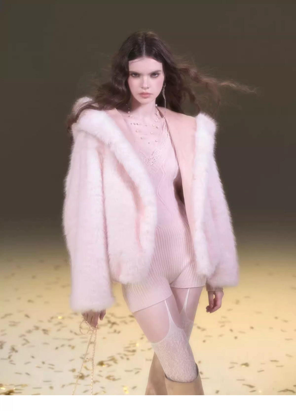 Reversible Suede Fur Winter Jacket