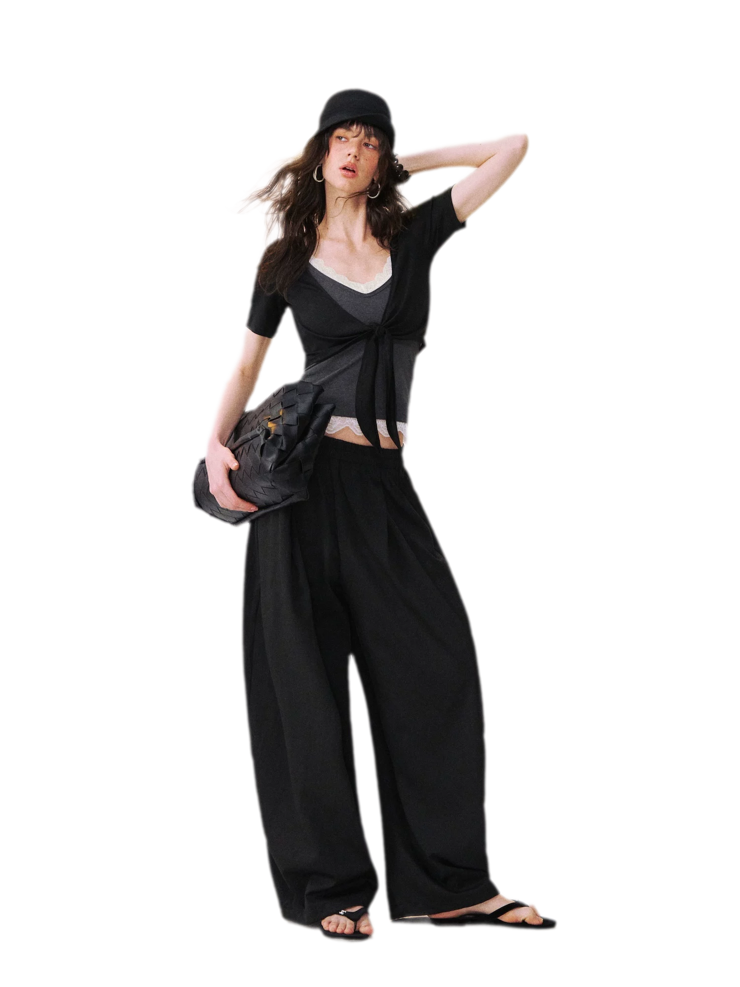 Breathable Relaxed Lantern Pants