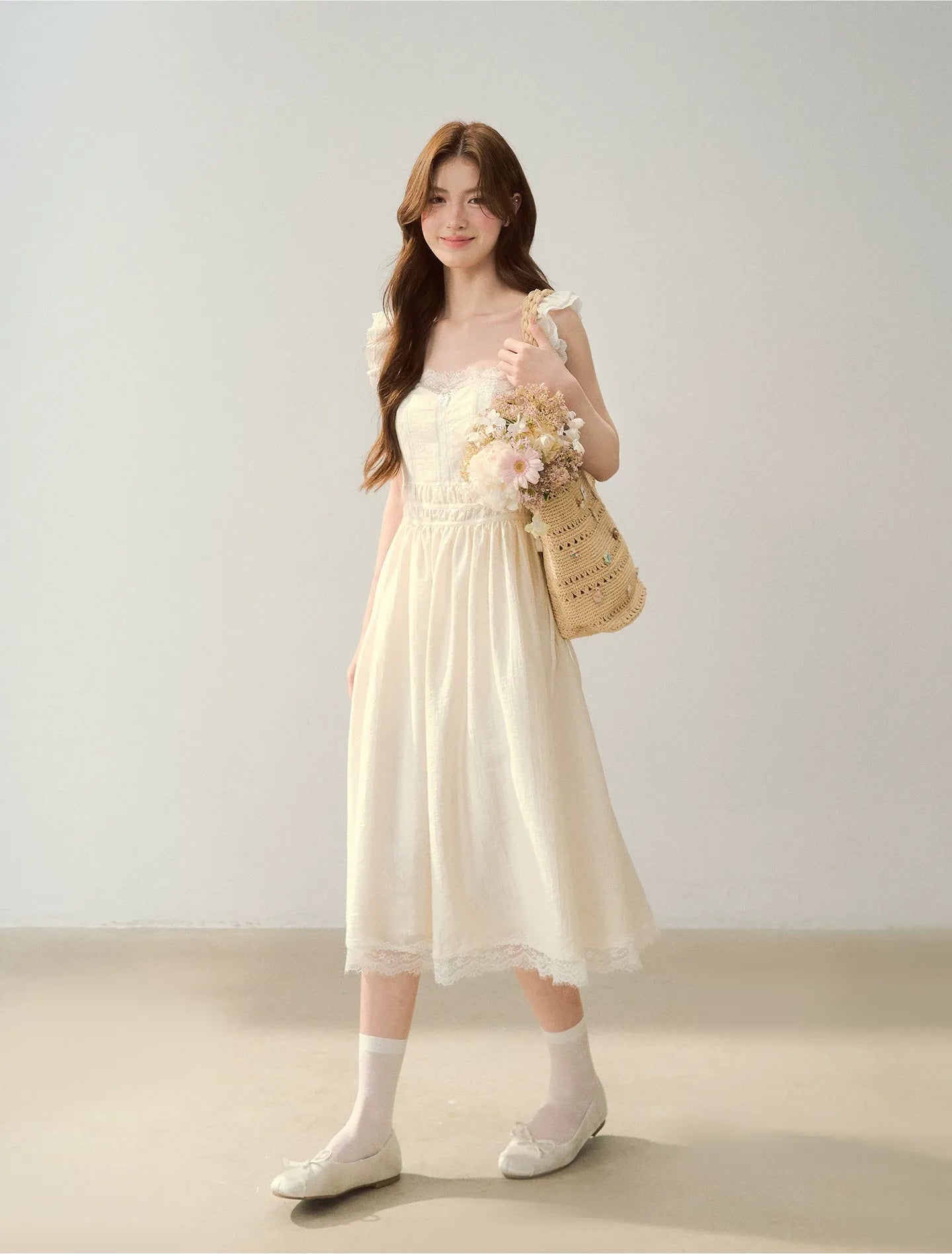 Lace Trim Slip Dress