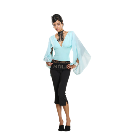 Lace Waistband Cropped Flare Pants