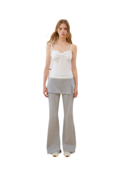 Silk Wool Wrap Knit Top