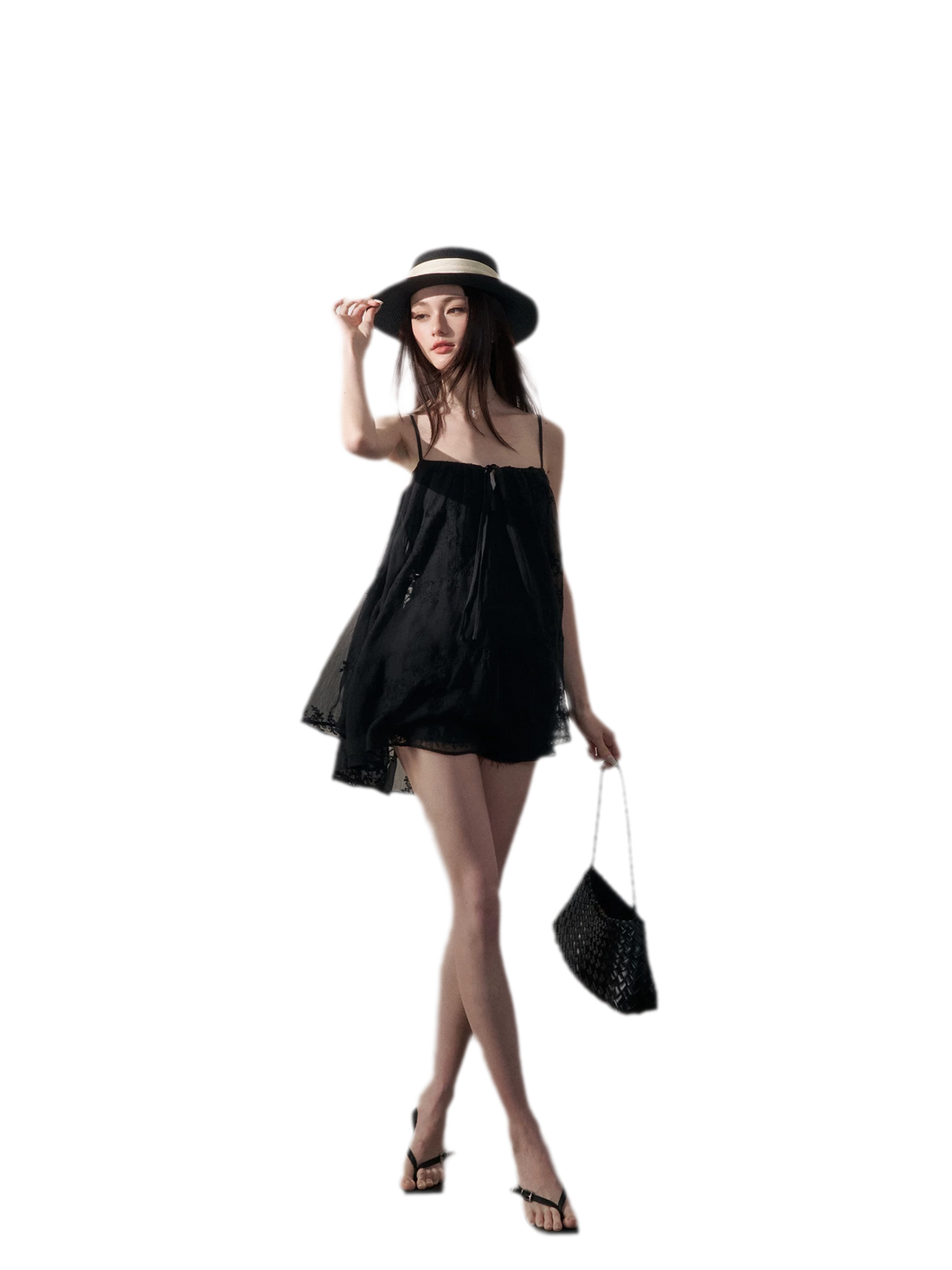 Sheer Chiffon A-Line Cami
