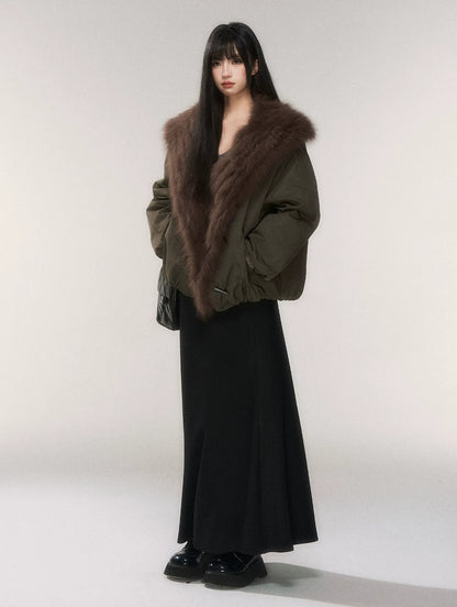 Goose Down Fox Fur Jacket