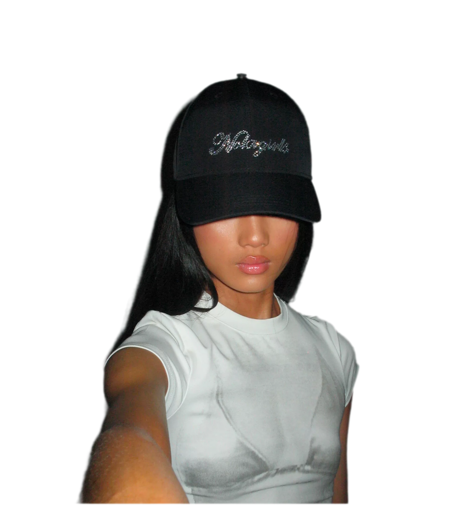 Crystal Silk Rhinestone Cap