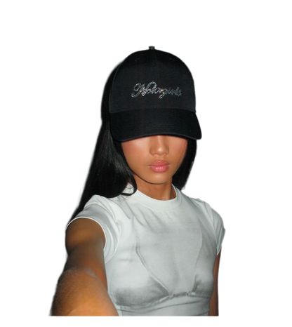 Crystal Silk Rhinestone Cap