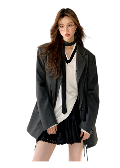Blokette Jersey V-Neck Set