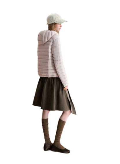 Lightweight Quilted Hooded Down Jacket