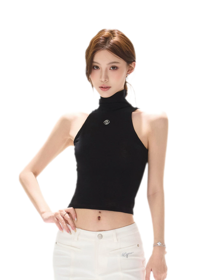 Cutout High Neck Tank