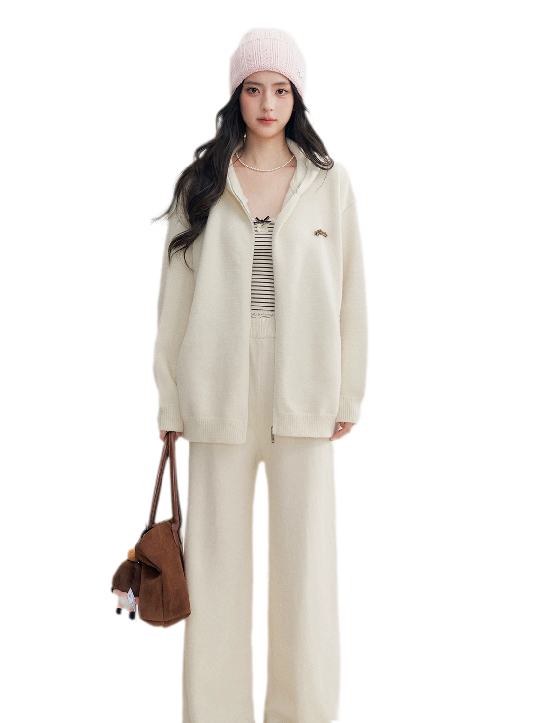 Cozy Knit Hoodie Set