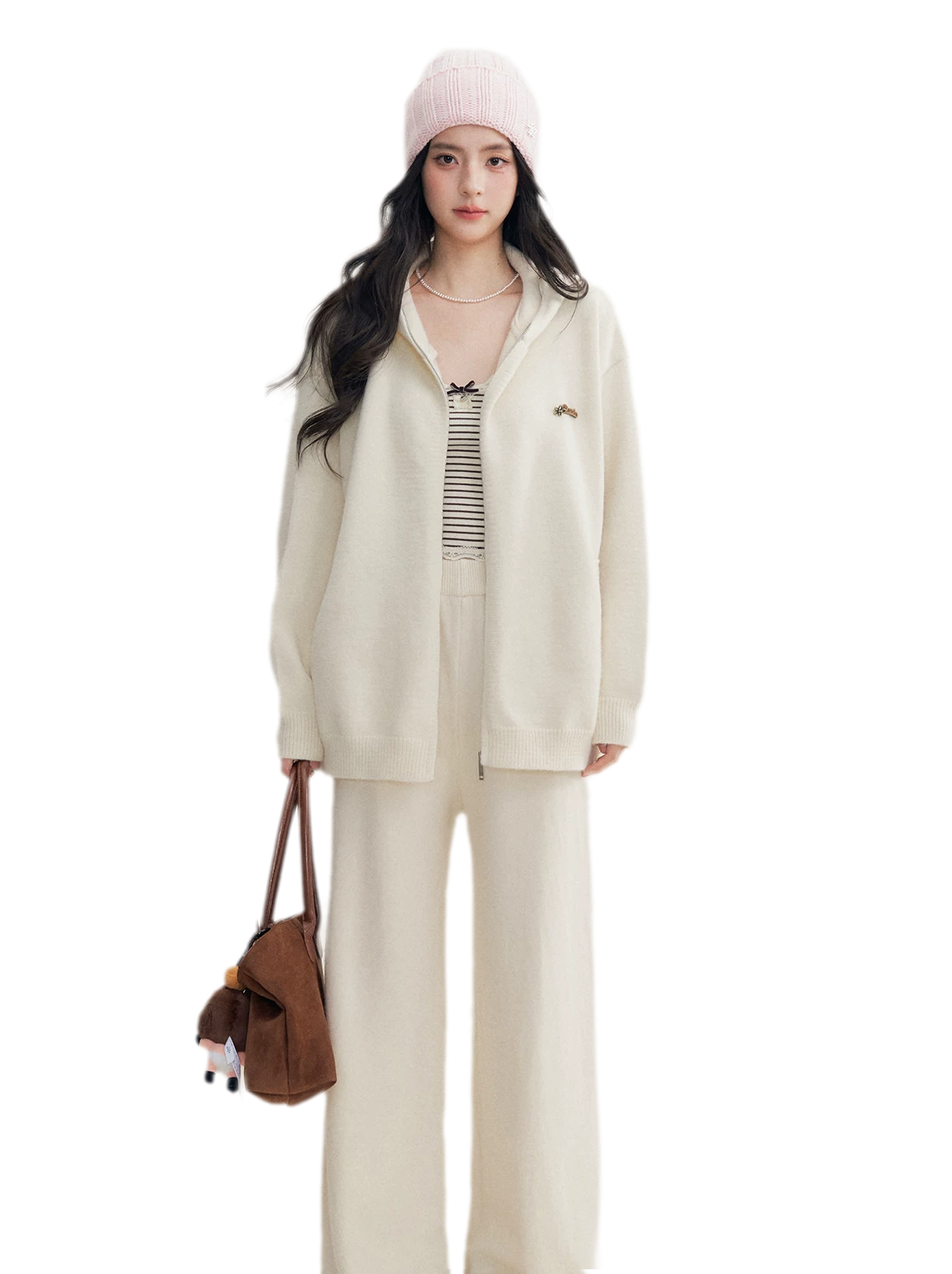 Cozy Knit Hoodie Set