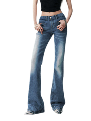 Low Rise Flare Jeans