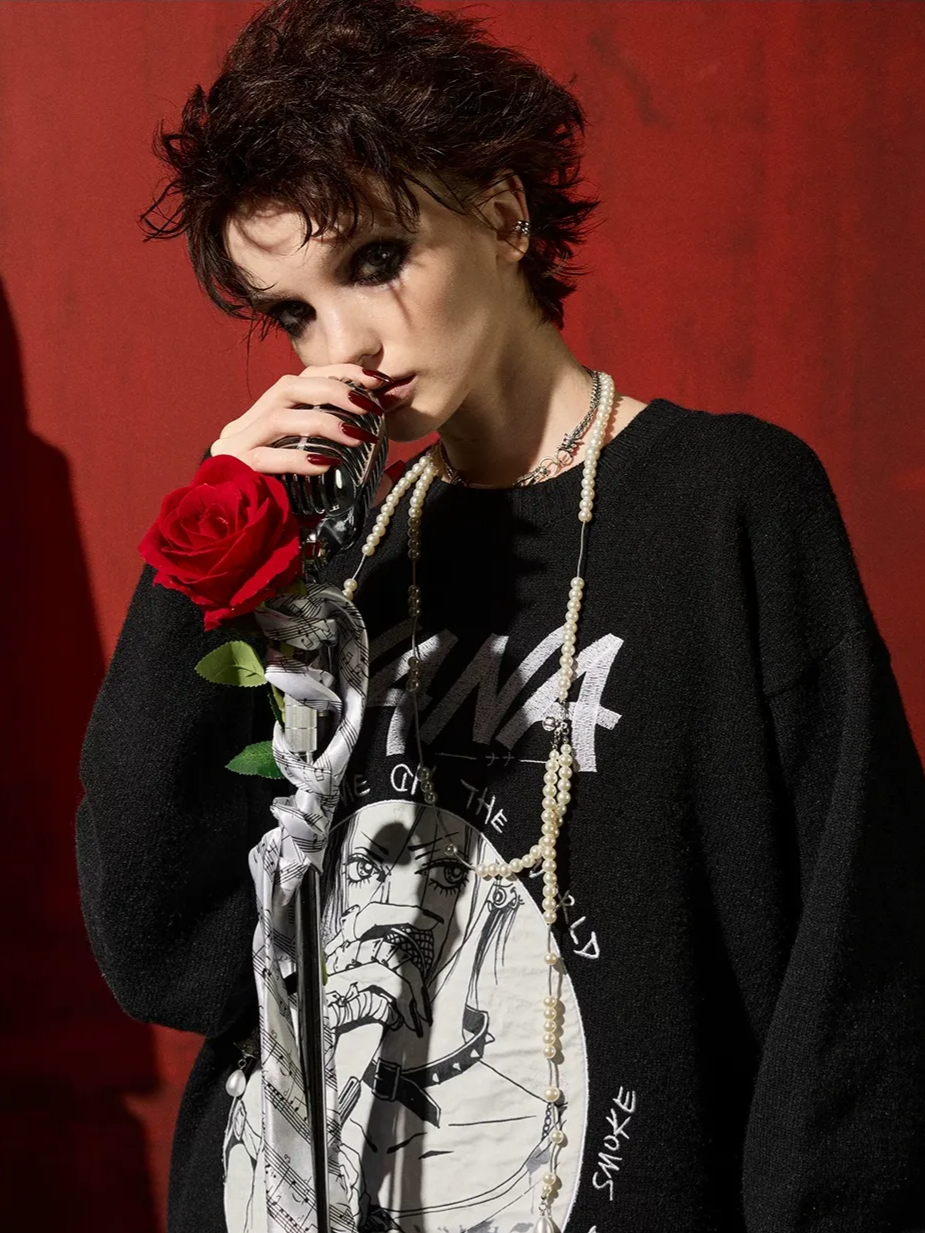 DSM X NANA Appliqué Crewneck Sweater
