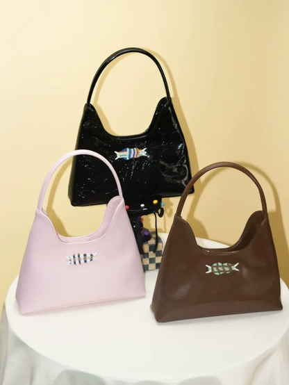 Textured Hobo Candy Applique Bag
