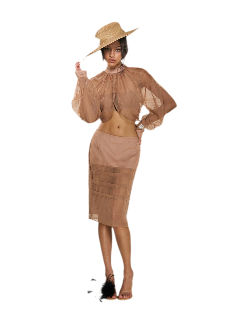 Sheer Velvet Convertible Set