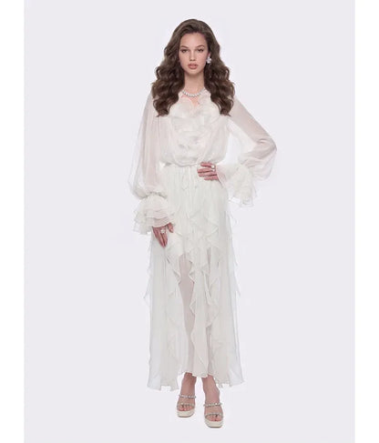 Lace Ruffle Dress