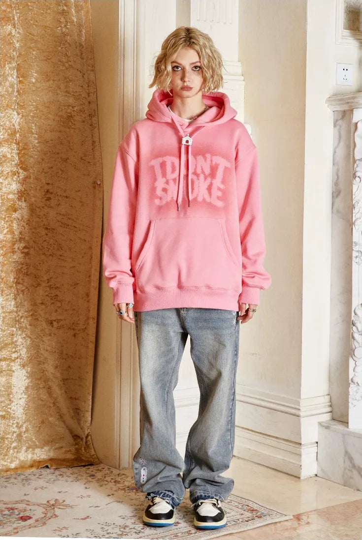 American Style Shadow Print Hoodie