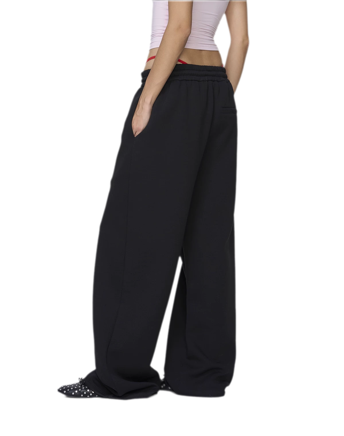 Air Cotton Wide-Leg Sweatpants