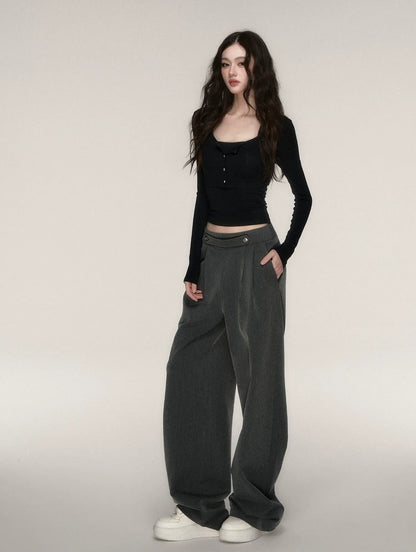 Napoleon Wide-Leg Suit Trousers