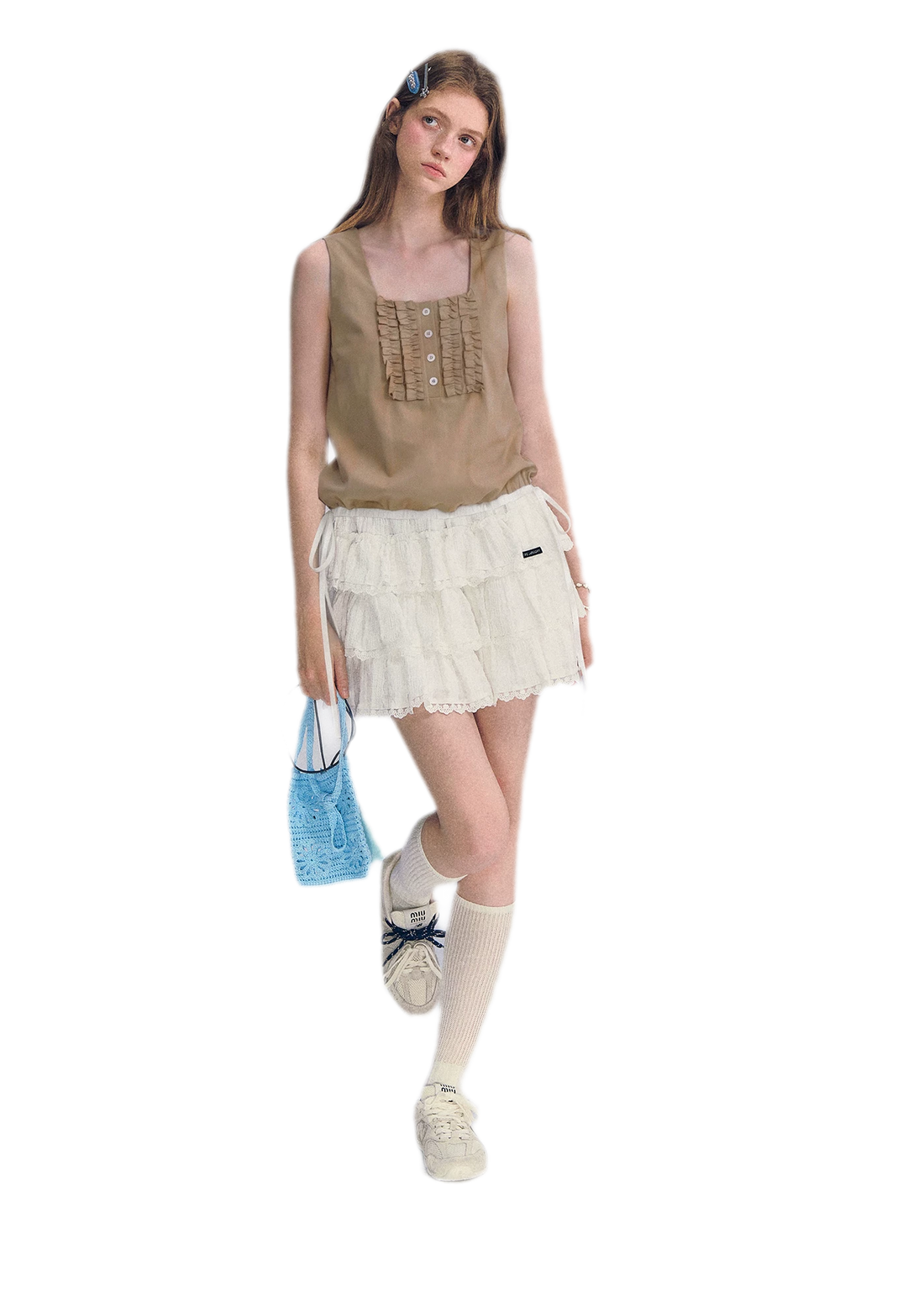 Ruffled Hem Tank