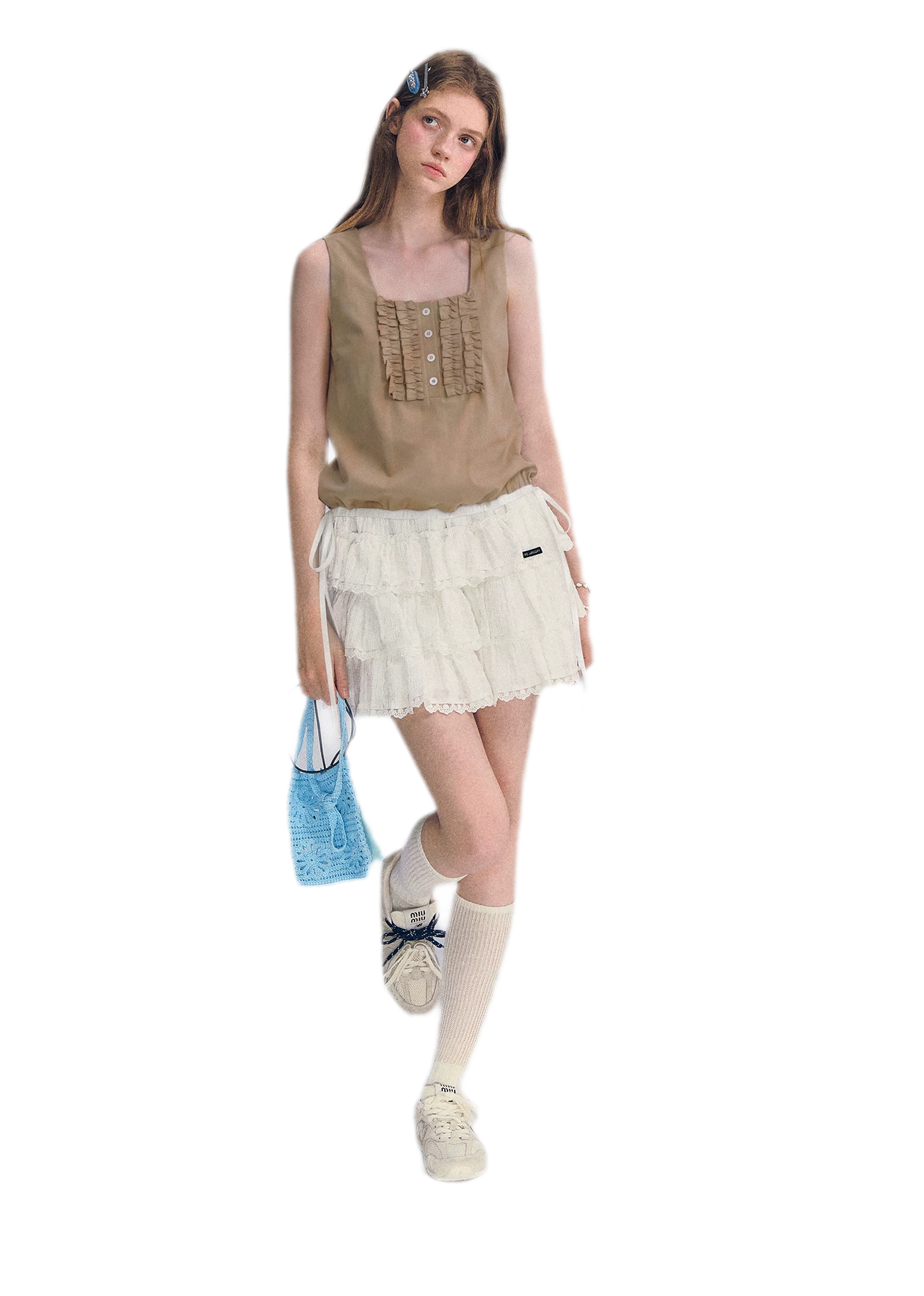 Ruffled Hem Tank