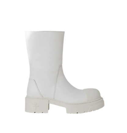 Mid-Calf Leather Boots