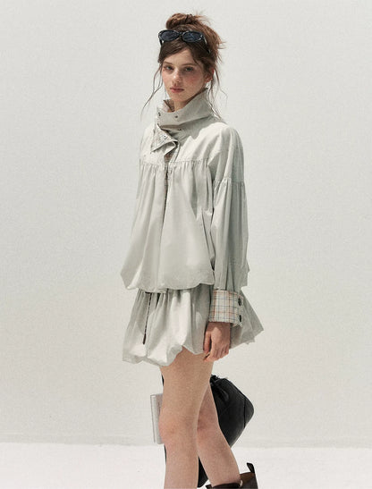 Cotton Plaid Cocoon Set