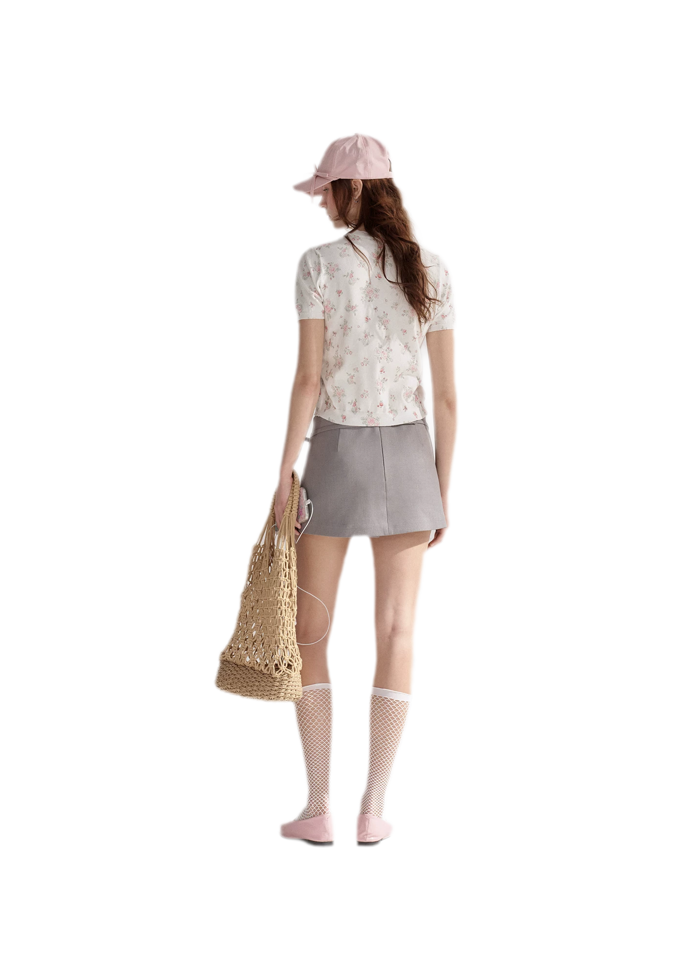 Contrast Faux Layer Knit Tee
