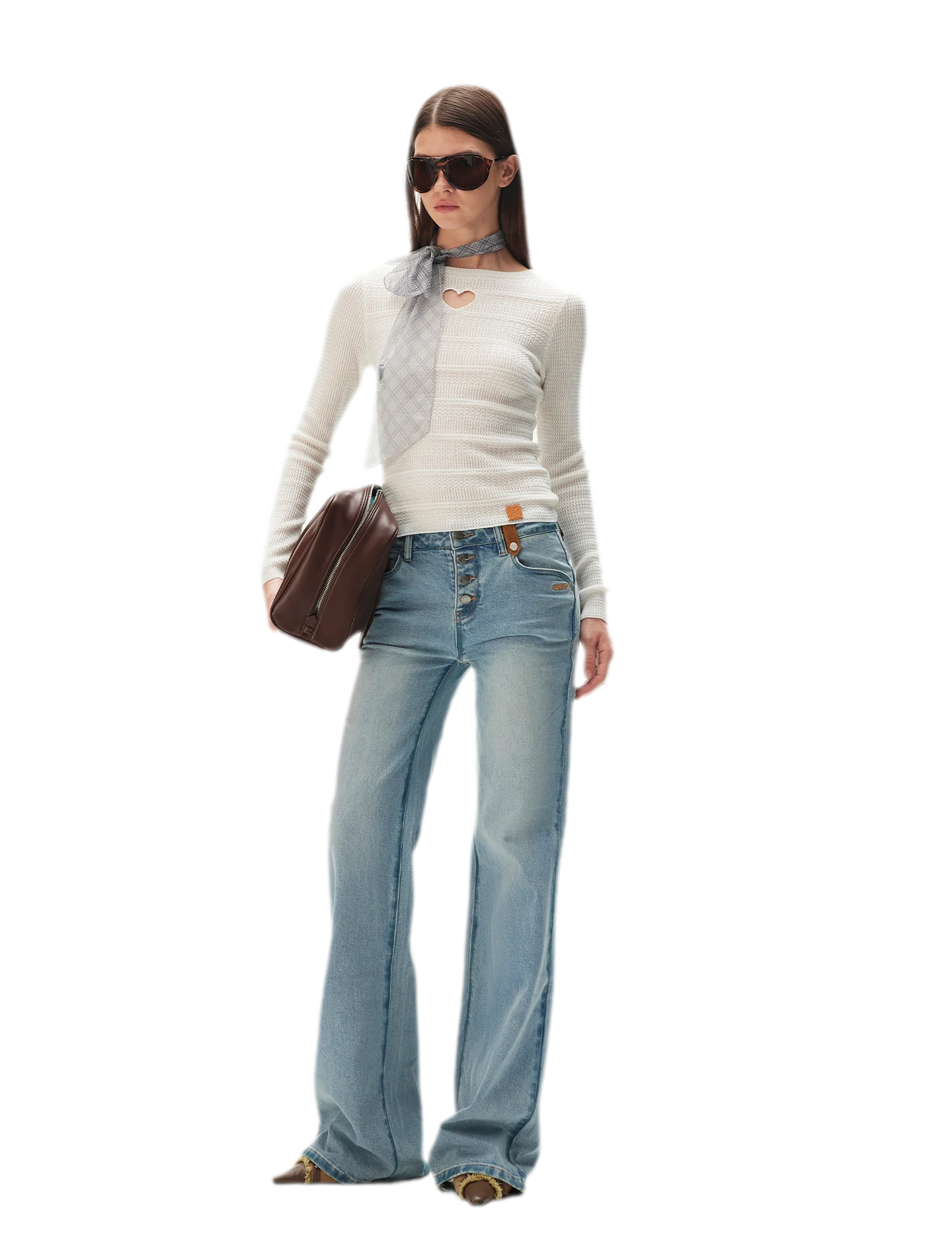 Washed Straight-Leg Jeans