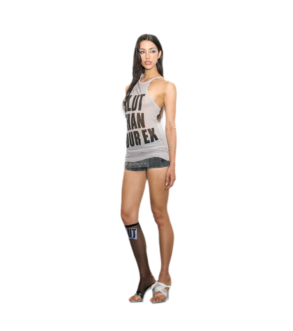 Letter Print Knit Dress