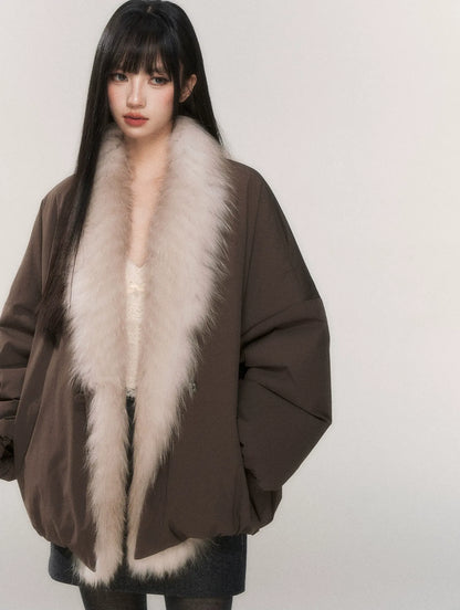 Fox Fur Goose Down Coat
