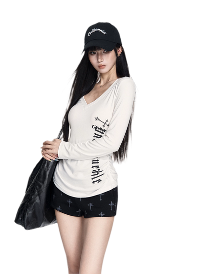 Printed Hooded Trackwear Set