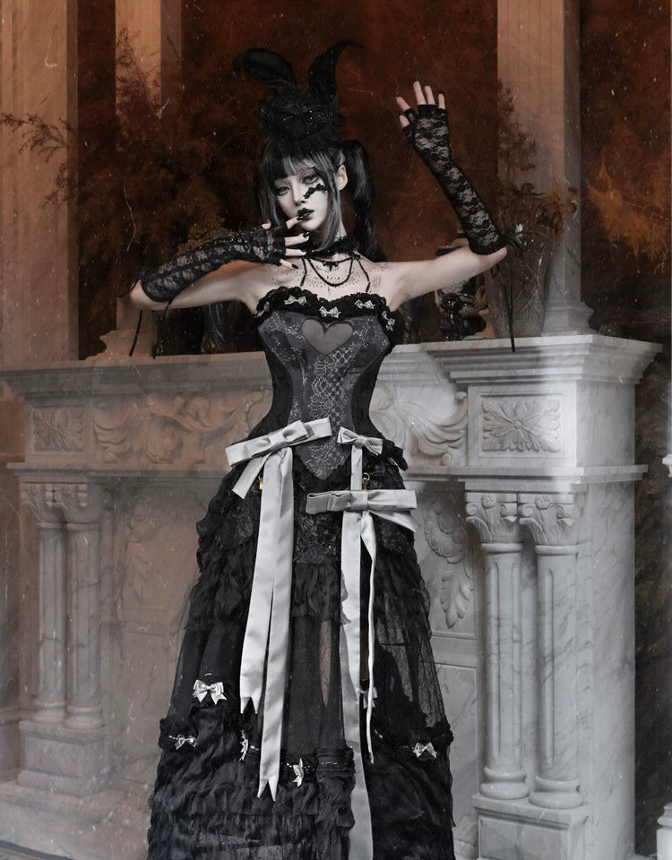 Gothic Heart Fishbone Corset
