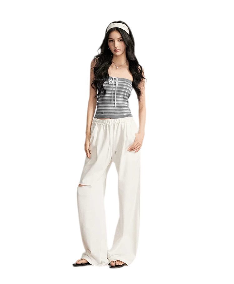 Striped Knit Bustier