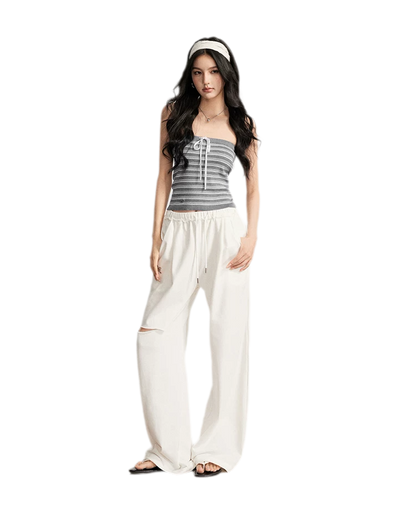 Striped Knit Bustier