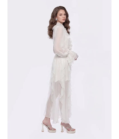 Lace Ruffle Dress