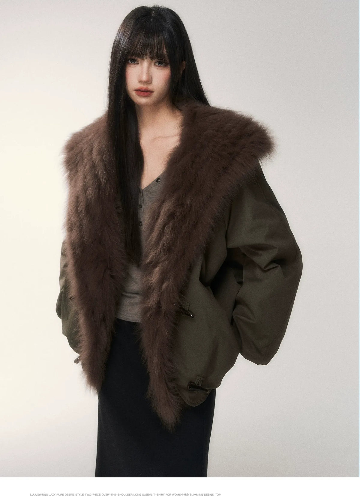 Goose Down Fox Fur Jacket