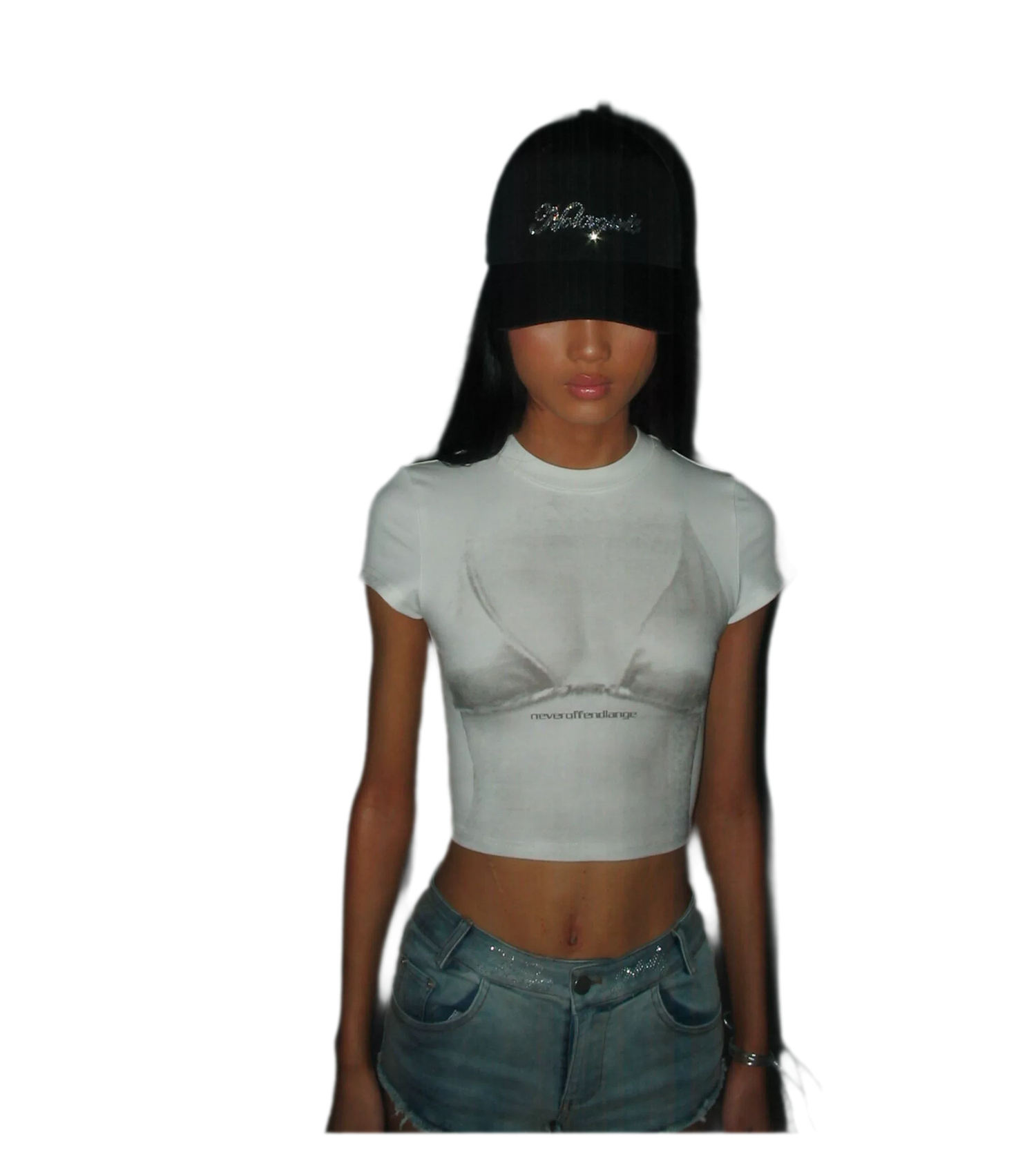 Crystal Silk Rhinestone Cap