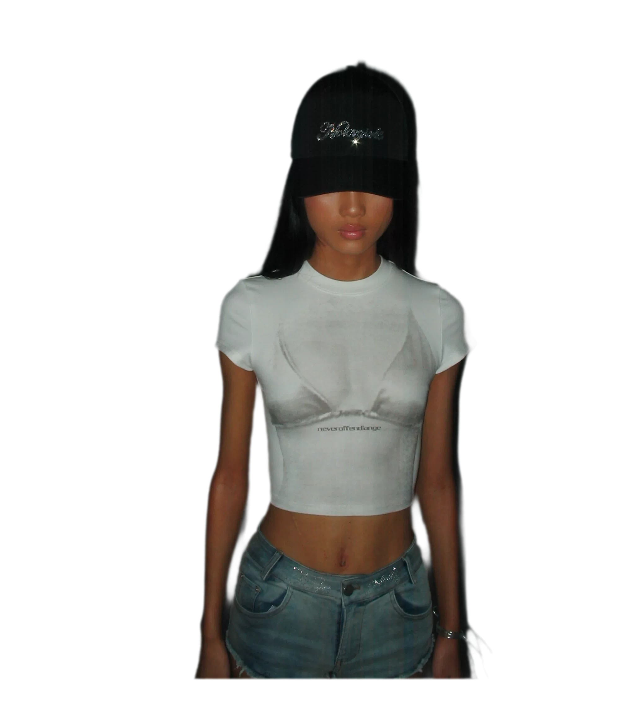 Crystal Silk Rhinestone Cap