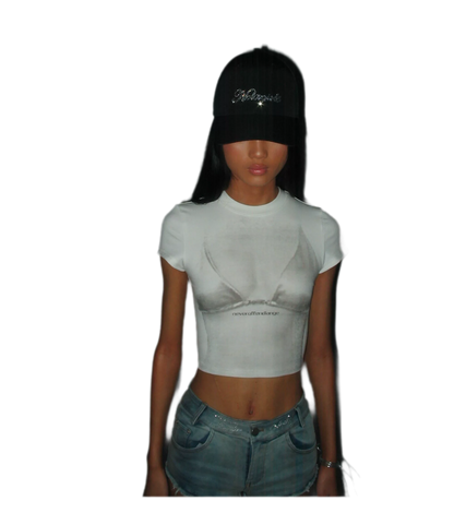 Crystal Silk Rhinestone Cap