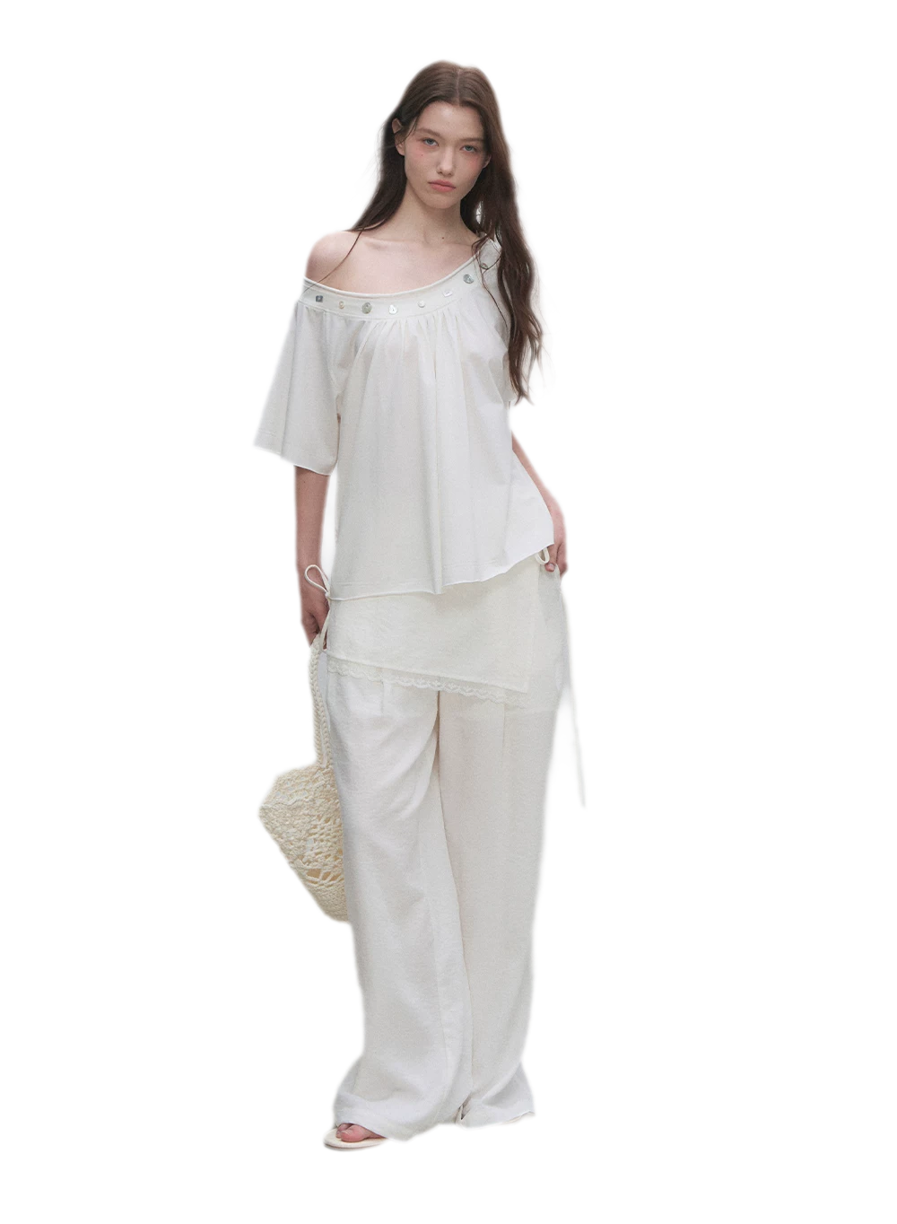 Modal Asymmetric Draped Top