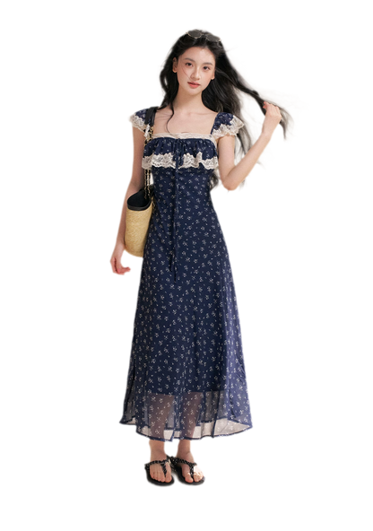 Lace Floral Camisole Dress