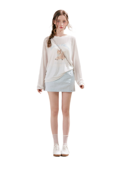Hand-Painted Deer Shirt