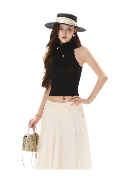 Cutout High Neck Tank