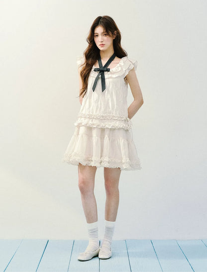 Ruffled A-Line Dress