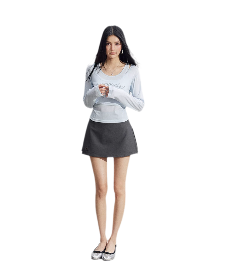 Bow Rhinestone T-Shirt Set