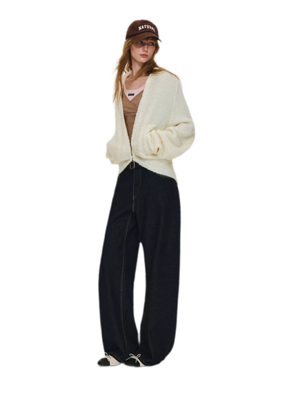 Loop Yarn Cocoon Cardigan