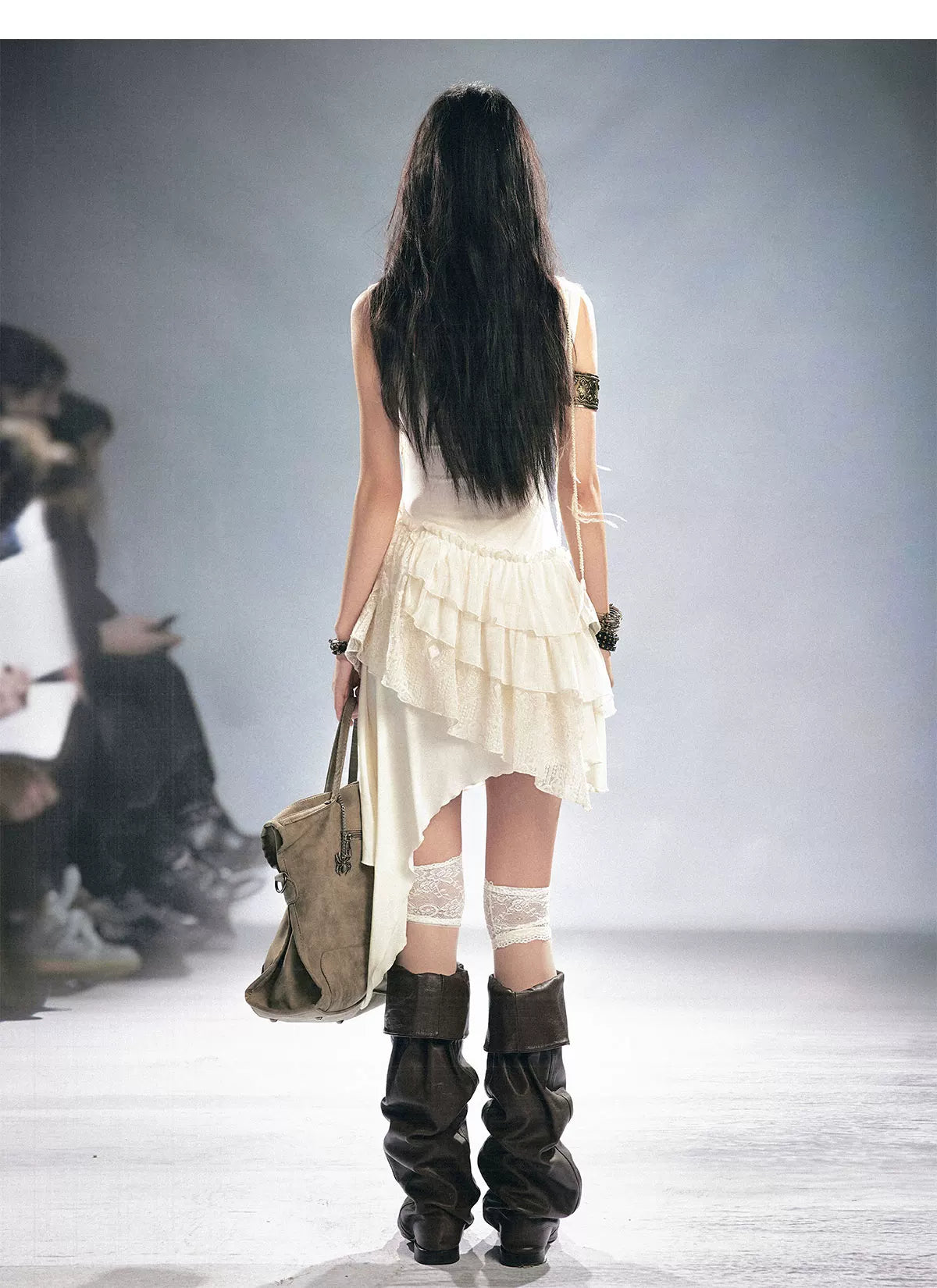 Rebellious Lace Ruffle Dress