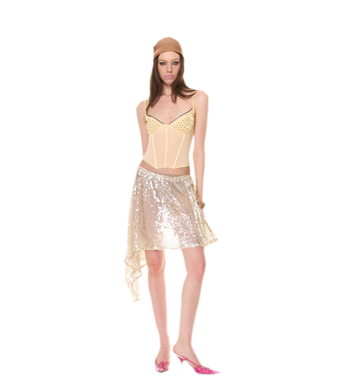 Shimmering Asymmetric Cover-Up