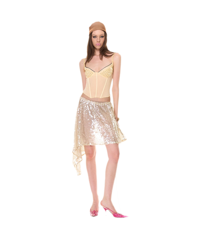 Shimmering Asymmetric Cover-Up